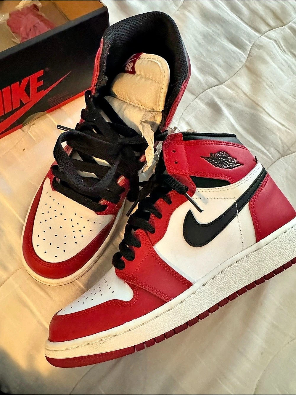Jordan Chicago 1s  Red & White US 5Y